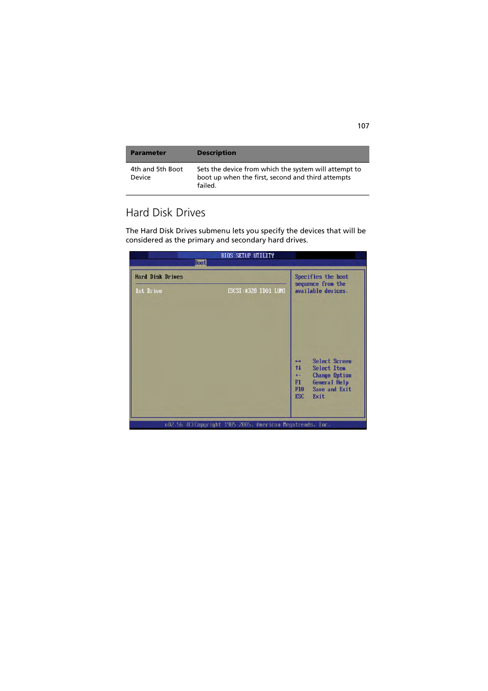 Hard disk drives | Acer Altos G530 Series User Manual | Page 117 / 190