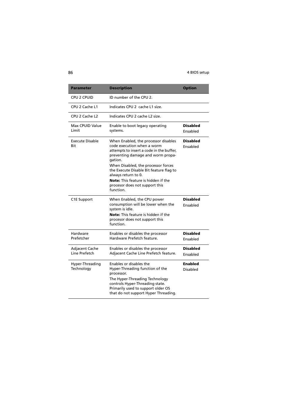 Acer Altos G530 Series User Manual | Page 96 / 190