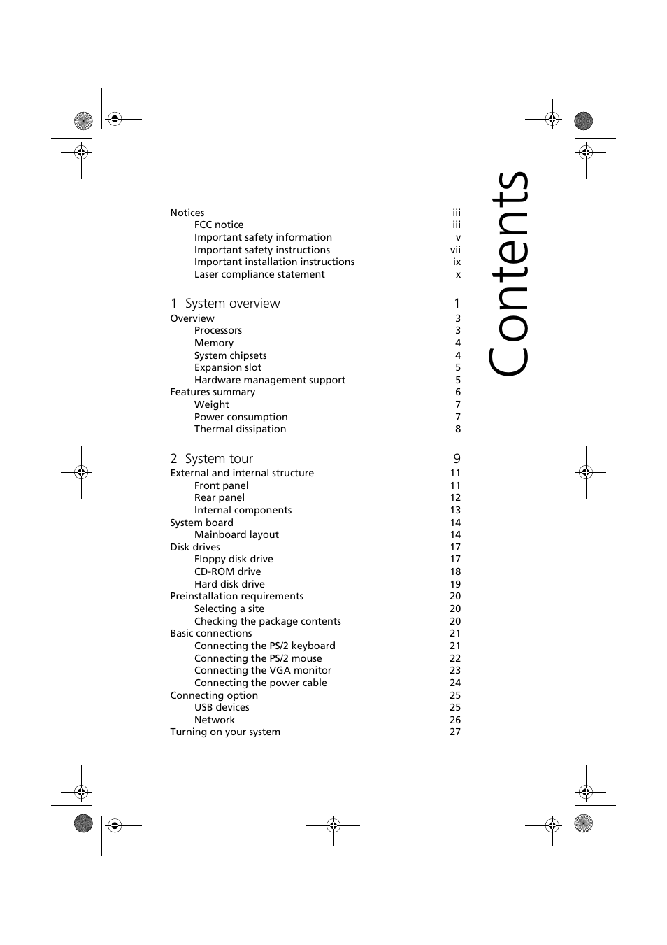 Acer Altos R300 User Manual | Page 11 / 130