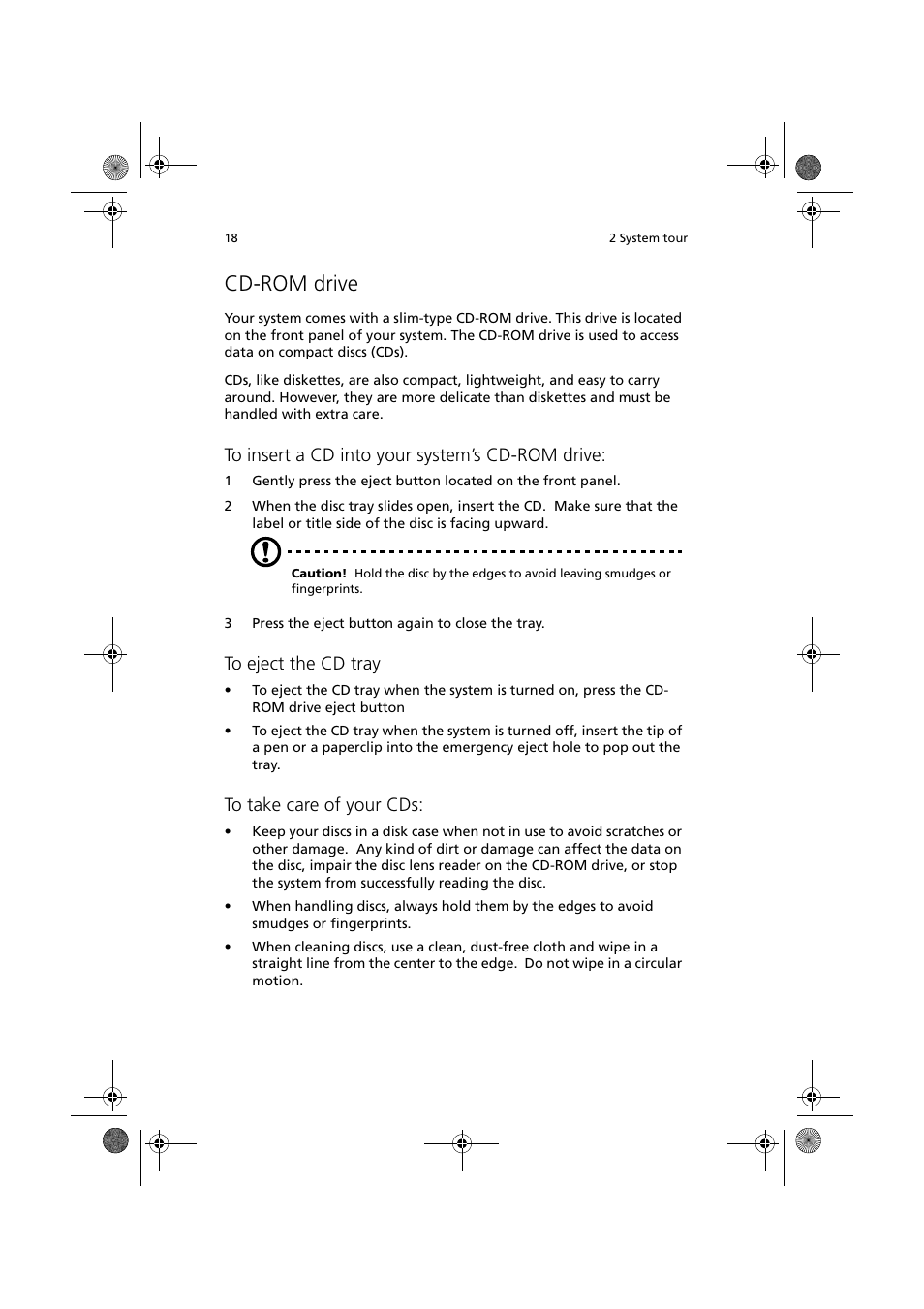 Cd-rom drive | Acer Altos R300 User Manual | Page 32 / 130