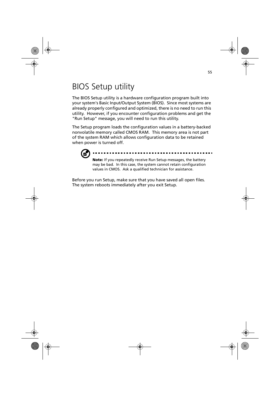 Bios setup utility | Acer Altos R300 User Manual | Page 69 / 130