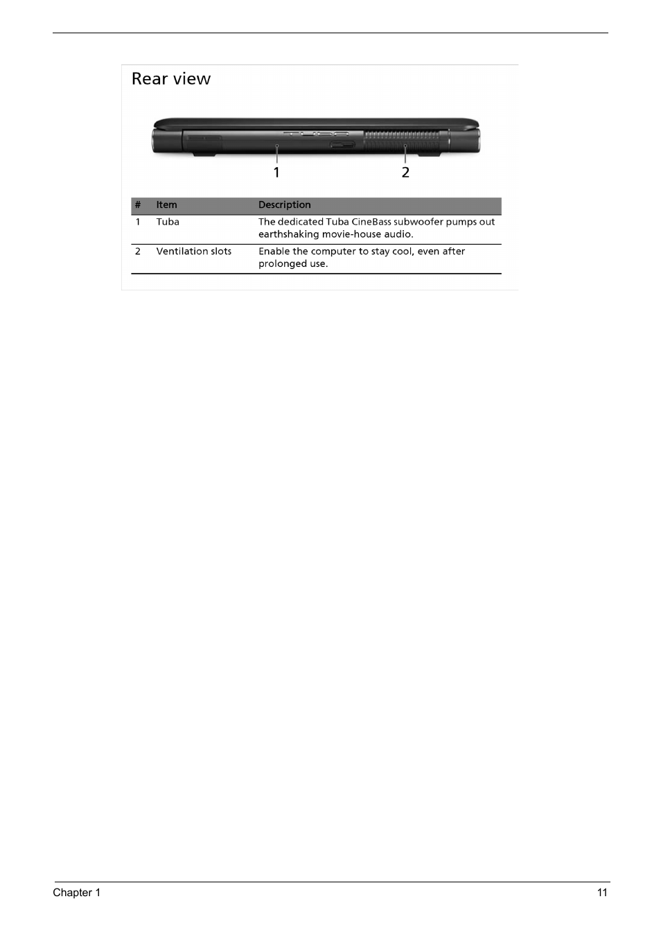 Acer 6920 User Manual | Page 17 / 124