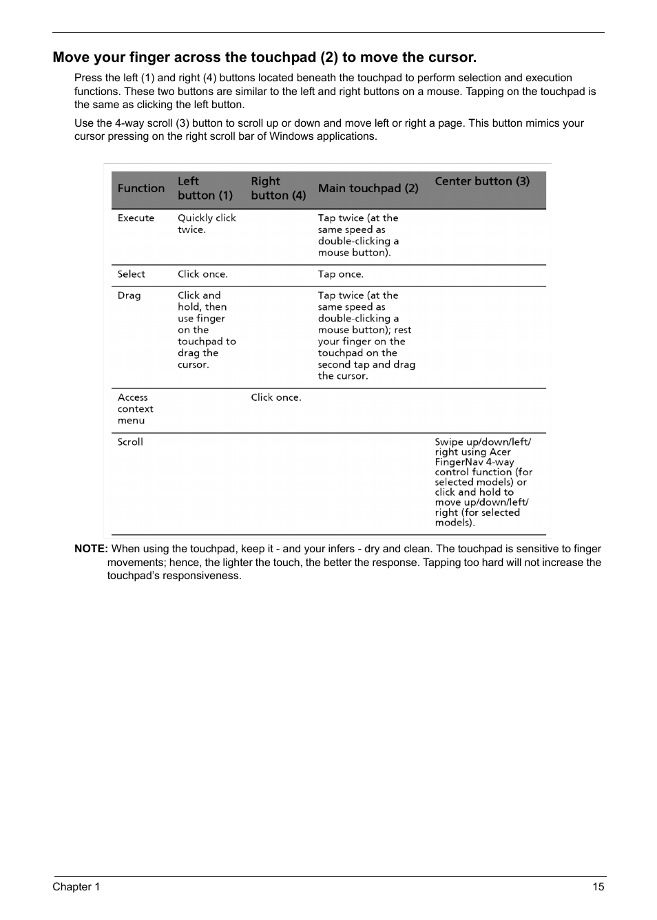 Acer 6920 User Manual | Page 21 / 124