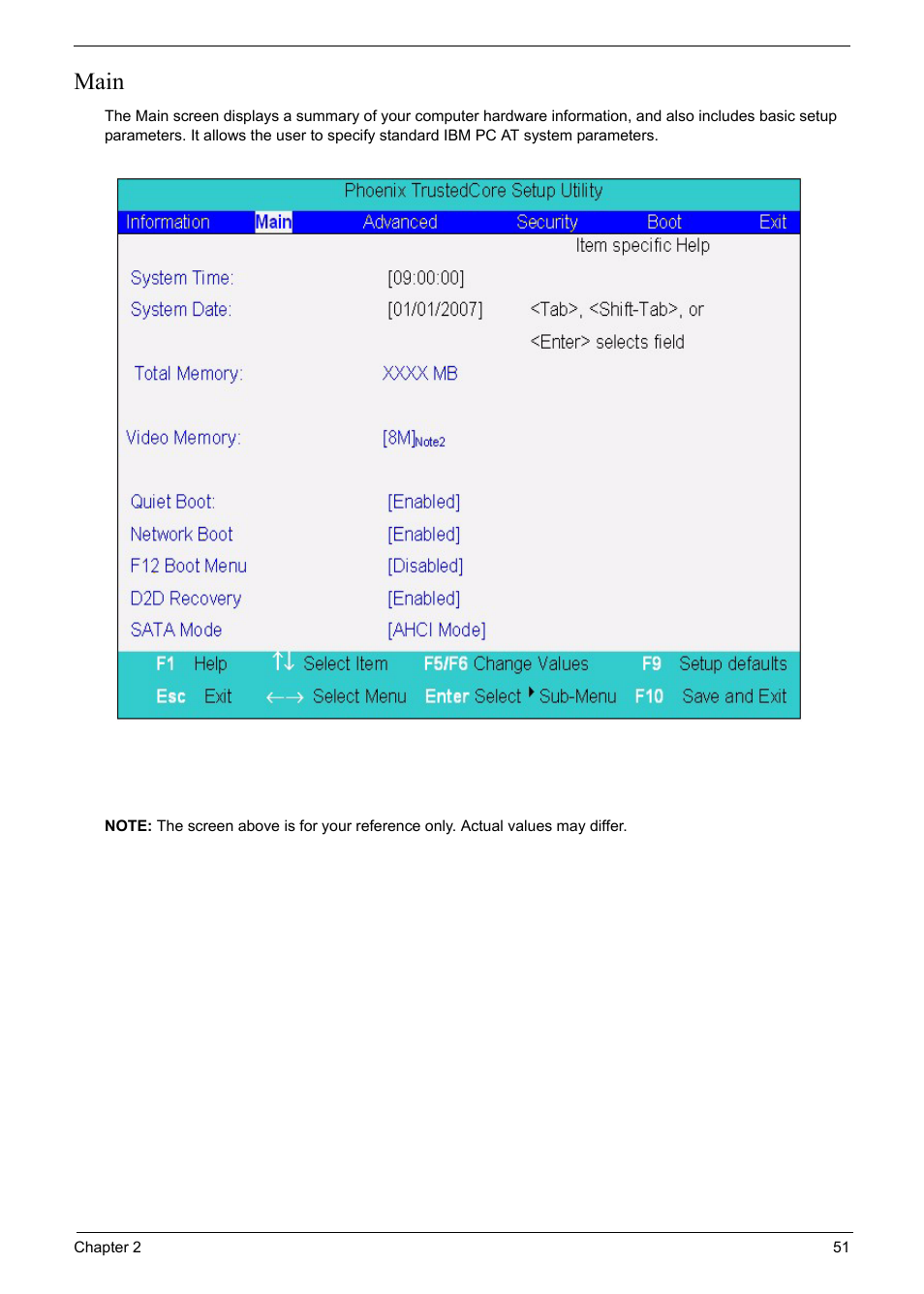 Main | Acer 6920 User Manual | Page 51 / 124