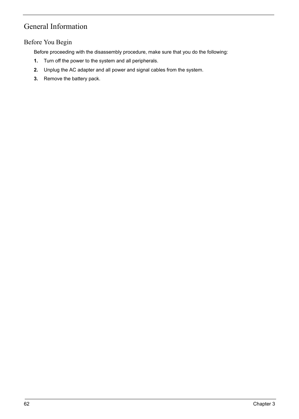 General information, Before you begin | Acer 6920 User Manual | Page 64 / 124