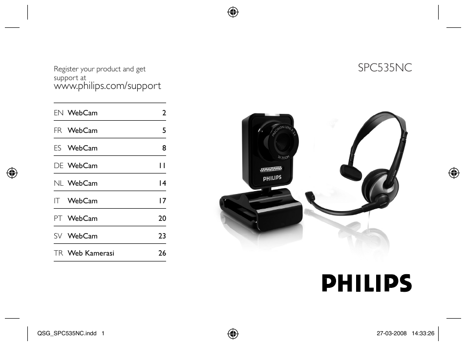 Philips Webcam User Manual | 32 pages