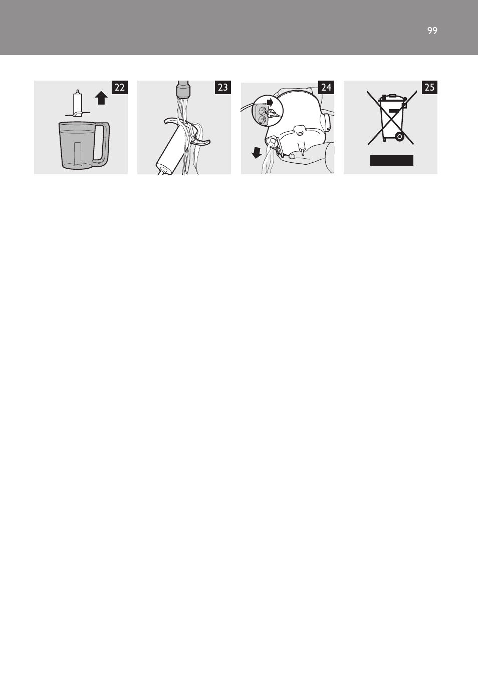 Philips AVENT Kombinierter Dampfgarer und Mixer User Manual | Page 99 / 100