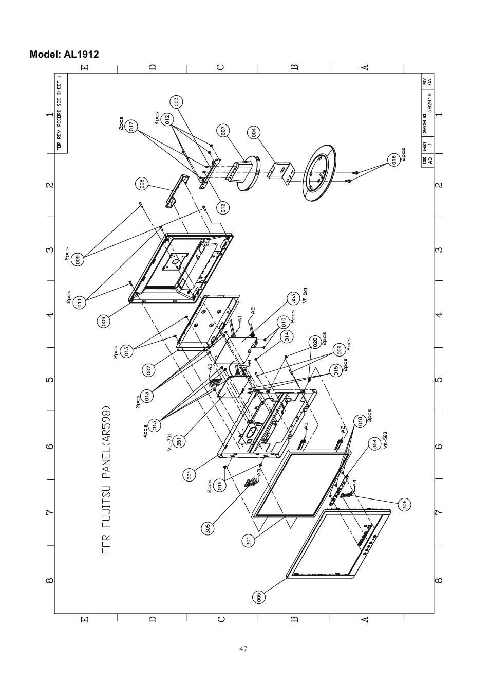 Acer AL1912 User Manual | Page 47 / 62