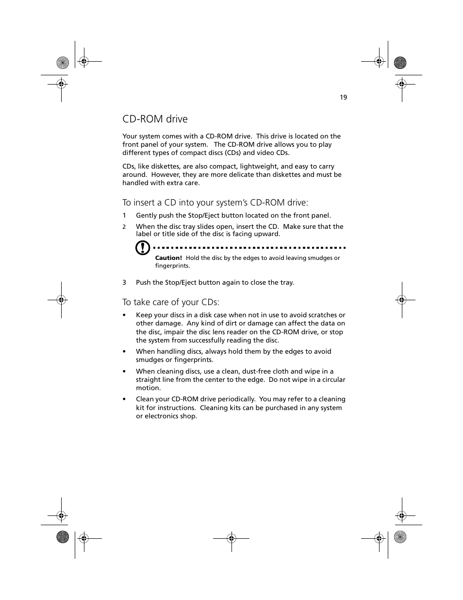 Cd-rom drive | Acer Altos G500 User Manual | Page 29 / 124