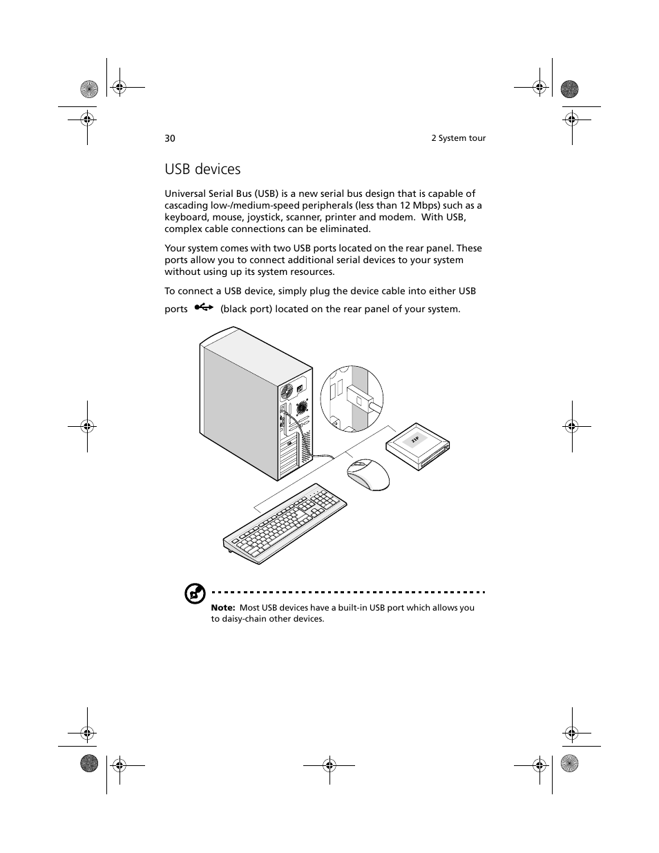 Usb devices | Acer Altos G500 User Manual | Page 40 / 124