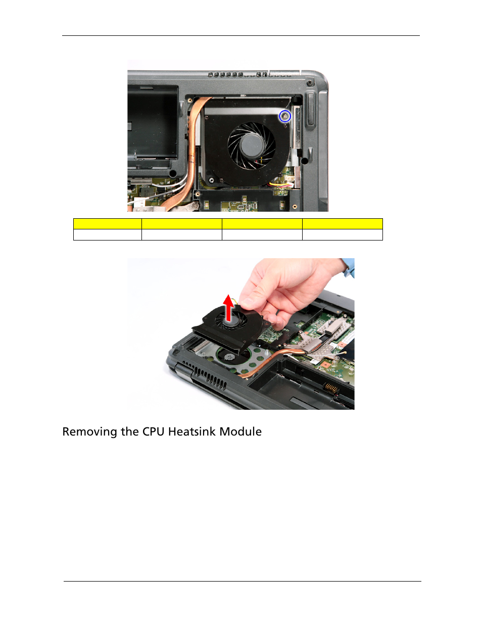 Removing the cpu heatsink module | Acer 5730Z/5330 User Manual | Page 75 / 172