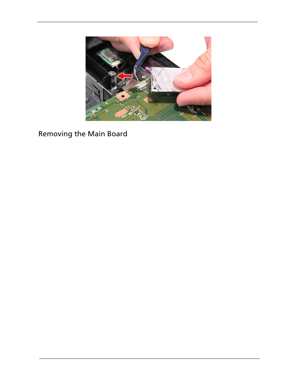 Removing the main board | Acer 5730Z/5330 User Manual | Page 92 / 172