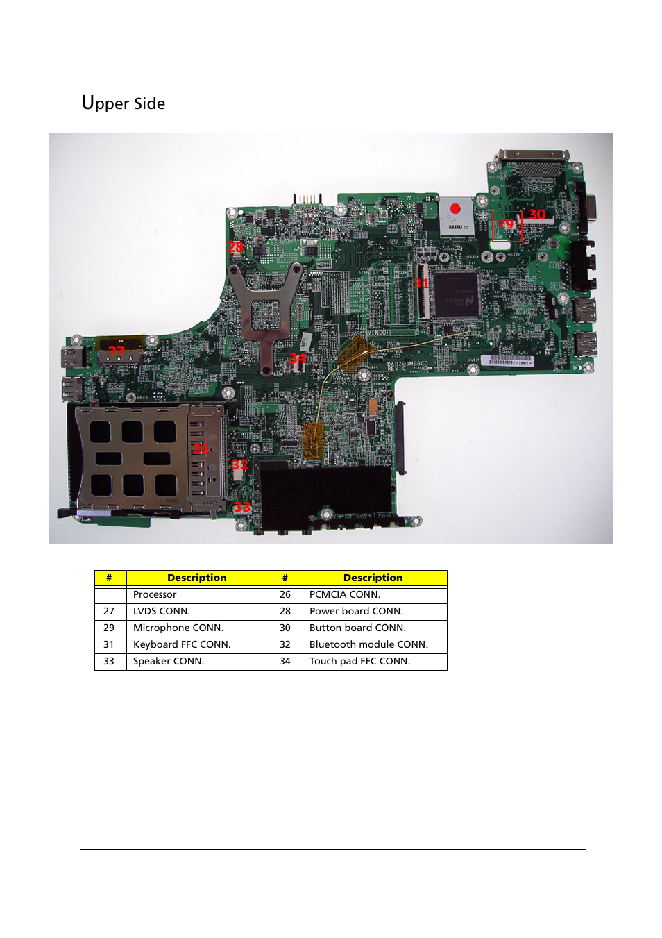 Pper side | Acer 1000 User Manual | Page 111 / 122