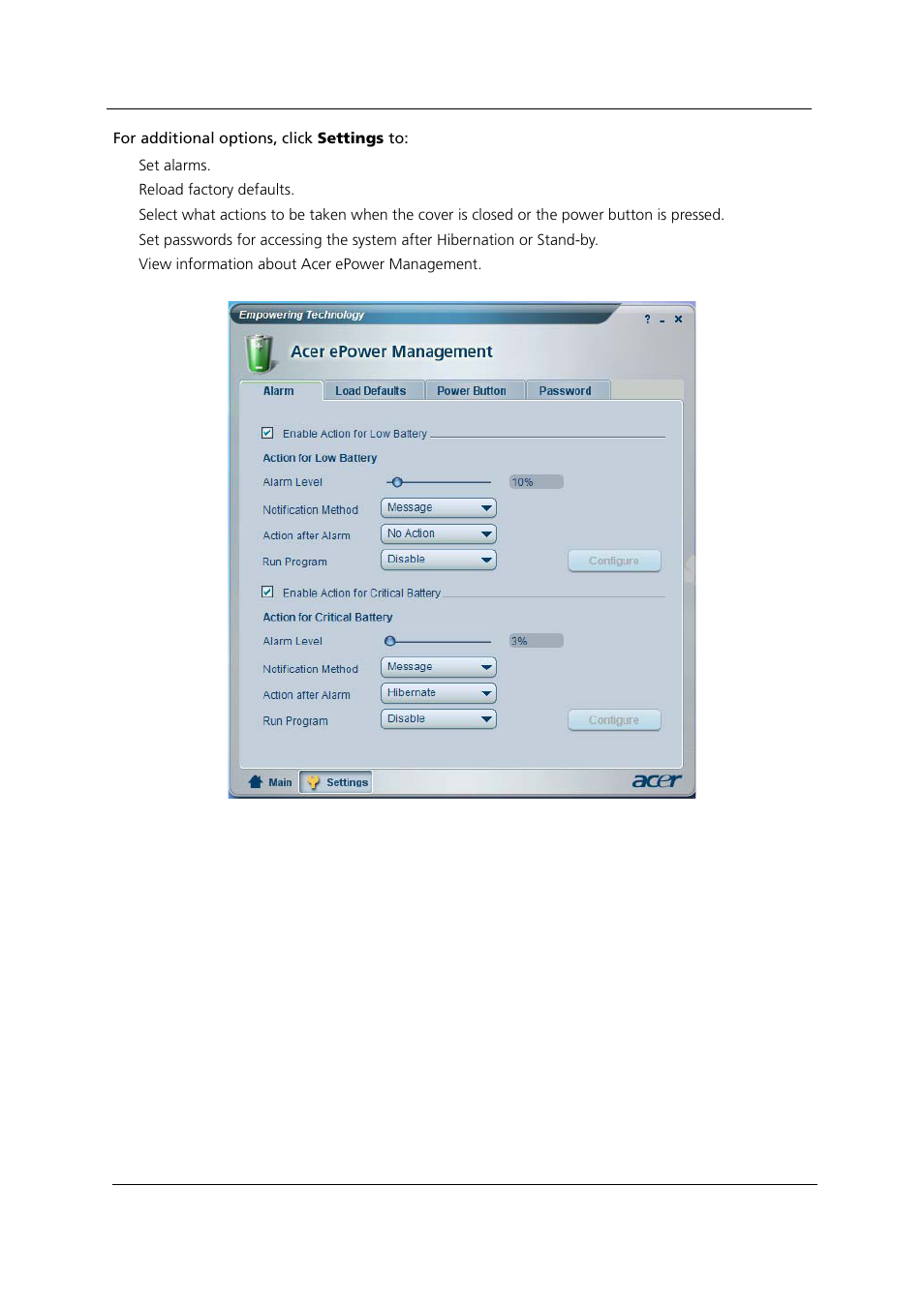 Acer 1000 User Manual | Page 44 / 122