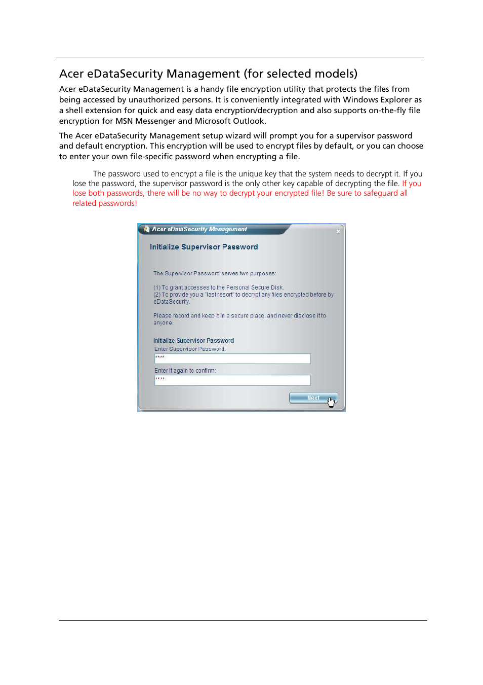 Acer 1000 User Manual | Page 46 / 122