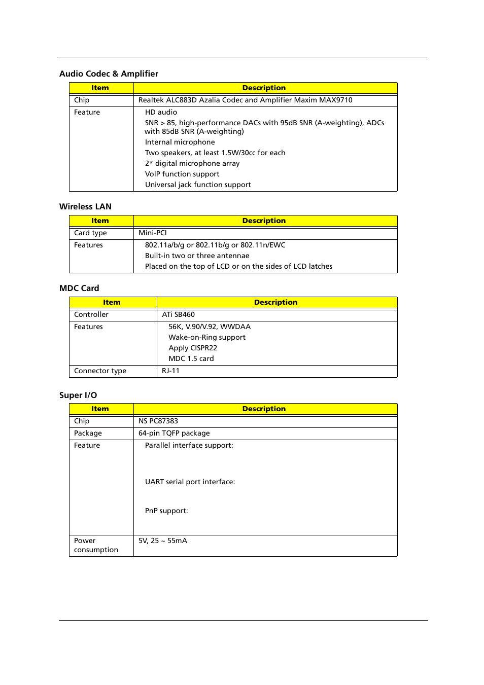 Acer 1000 User Manual | Page 59 / 122