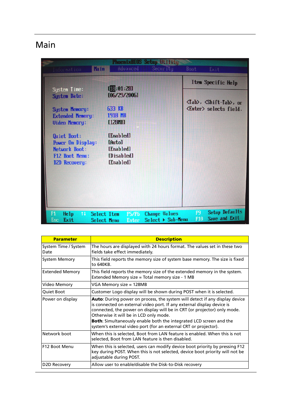 Main | Acer 1000 User Manual | Page 65 / 122