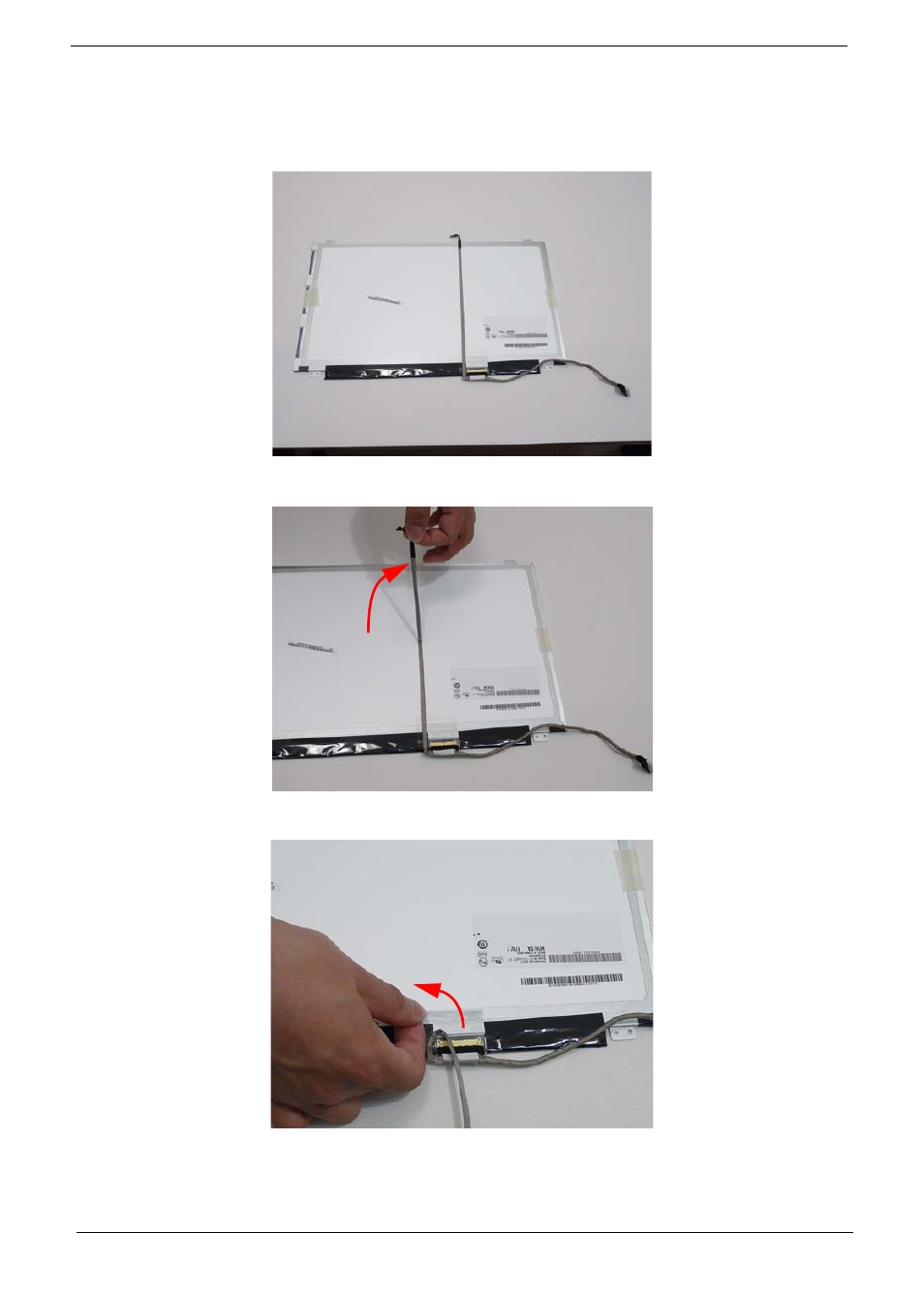 Removing the fpc cable | Acer 5538 User Manual | Page 106 / 226