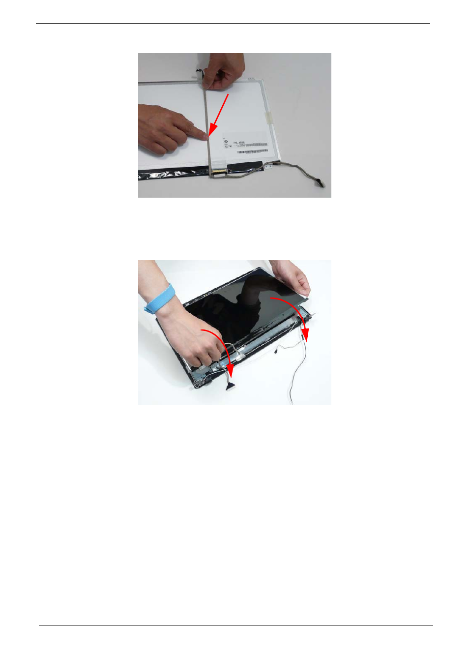 Replacing the lcd panel | Acer 5538 User Manual | Page 118 / 226