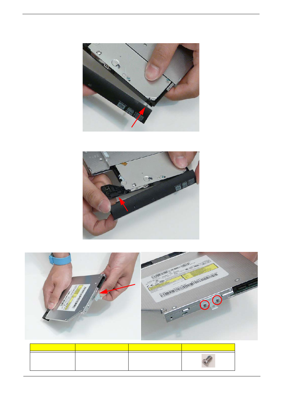 Replacing the odd | Acer 5538 User Manual | Page 155 / 226