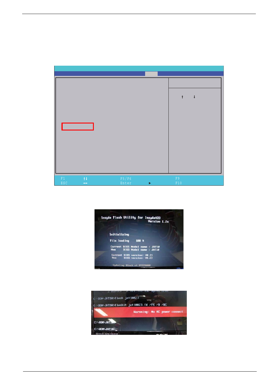 Dos flash utility | Acer 5538 User Manual | Page 45 / 226