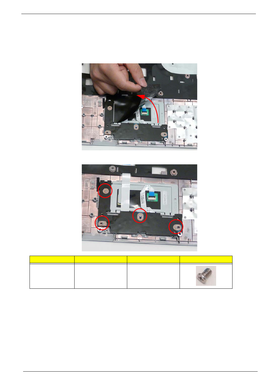 Removing the button board | Acer 5538 User Manual | Page 76 / 226