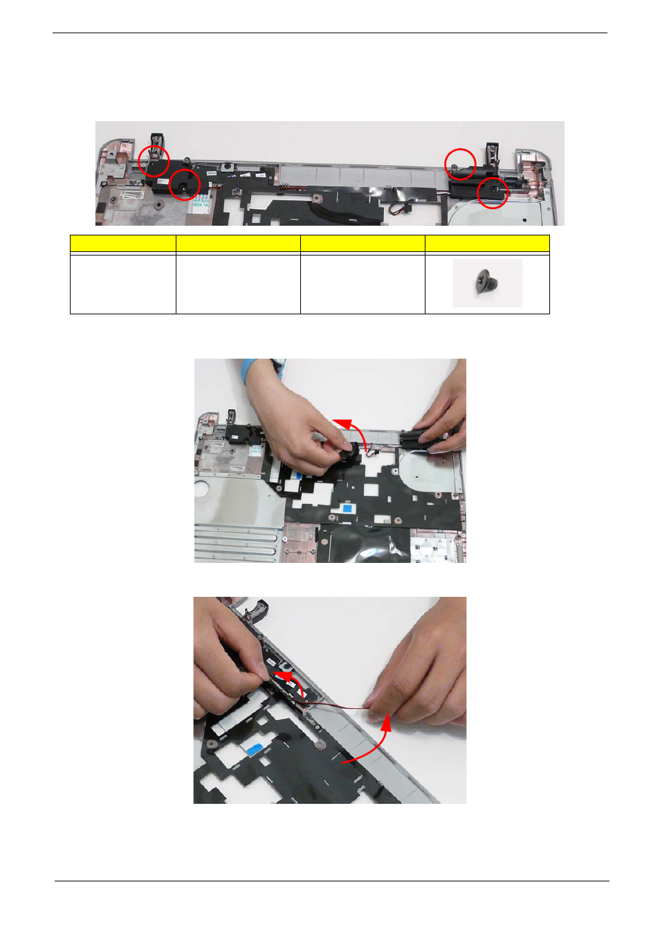 Removing the speaker modules | Acer 5538 User Manual | Page 83 / 226