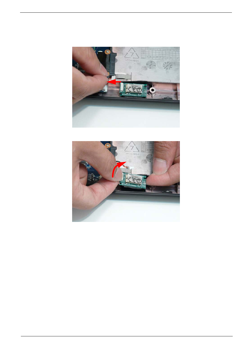 Removing the bluetooth module | Acer 5538 User Manual | Page 87 / 226