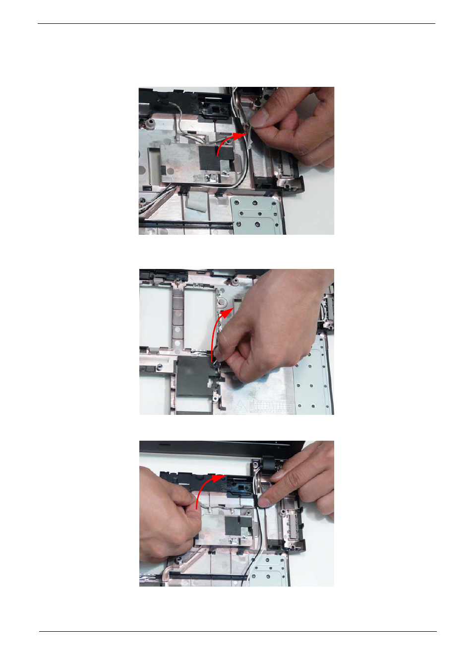 Removing the lcd module | Acer 5538 User Manual | Page 95 / 226