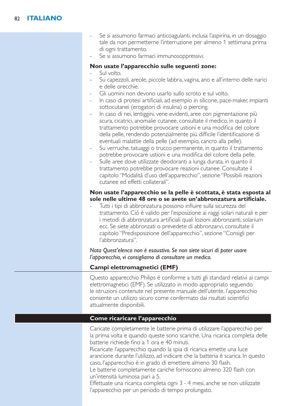 Philips Lumea IPL Haarentfernungssystem User Manual | Page 82 / 102