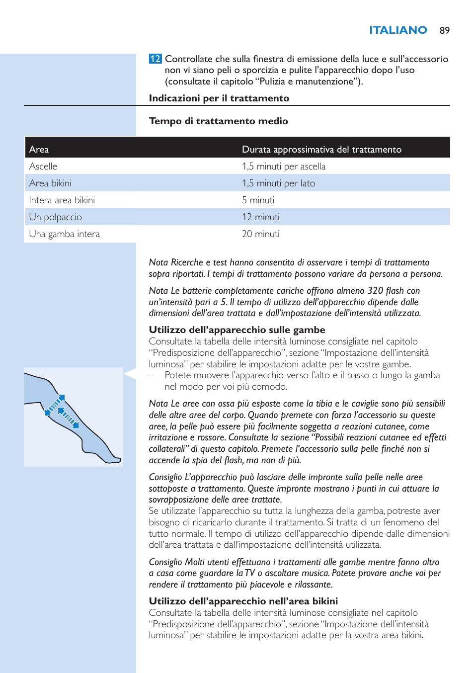 Philips Lumea IPL Haarentfernungssystem User Manual | Page 89 / 102