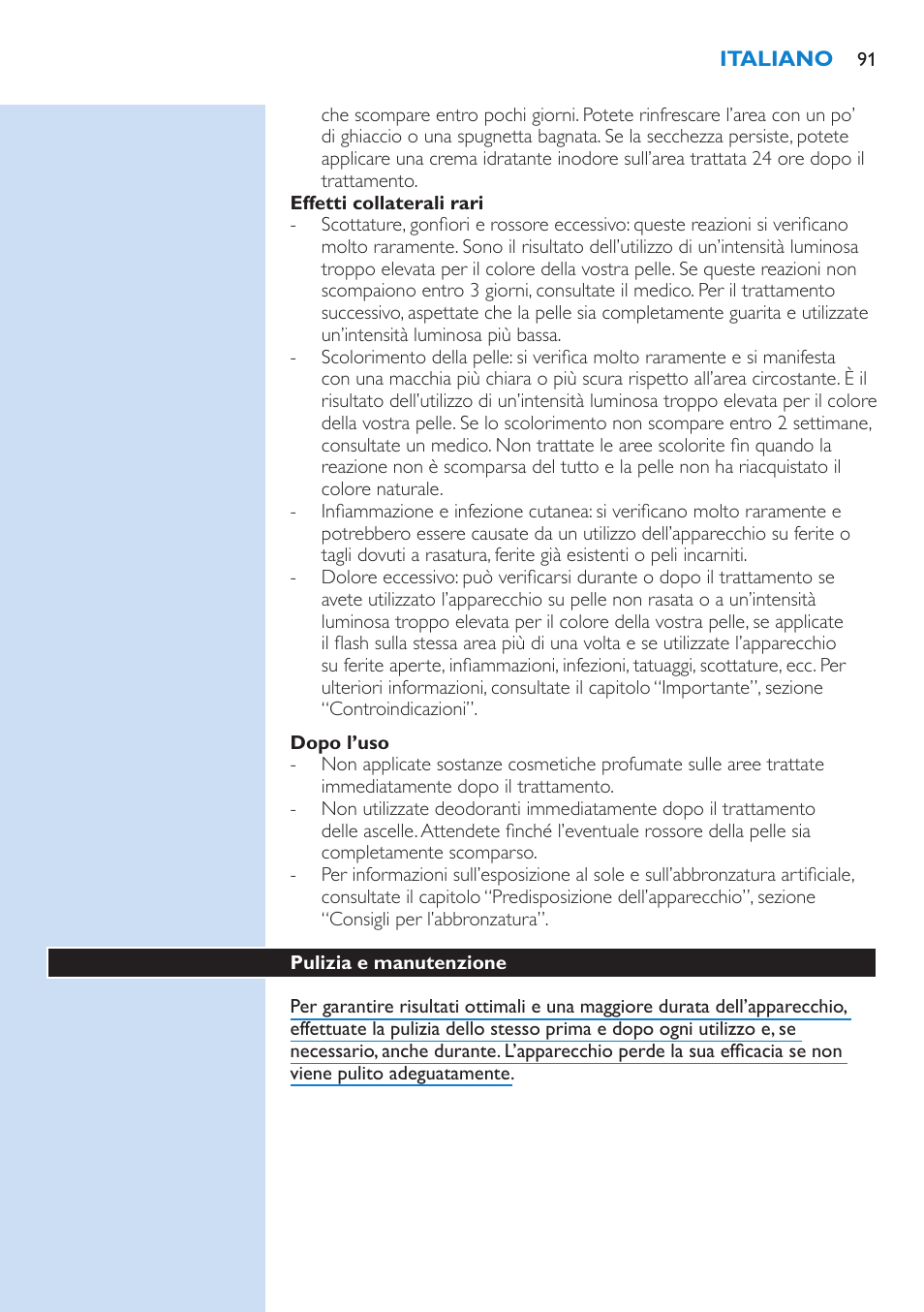 Philips Lumea IPL Haarentfernungssystem User Manual | Page 91 / 102