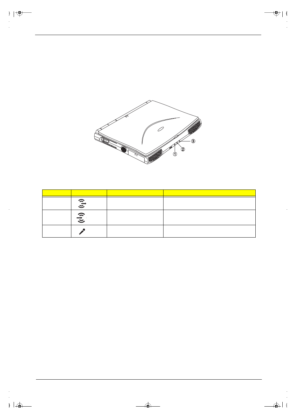 Panels, Front panel | Acer 505 User Manual | Page 17 / 104