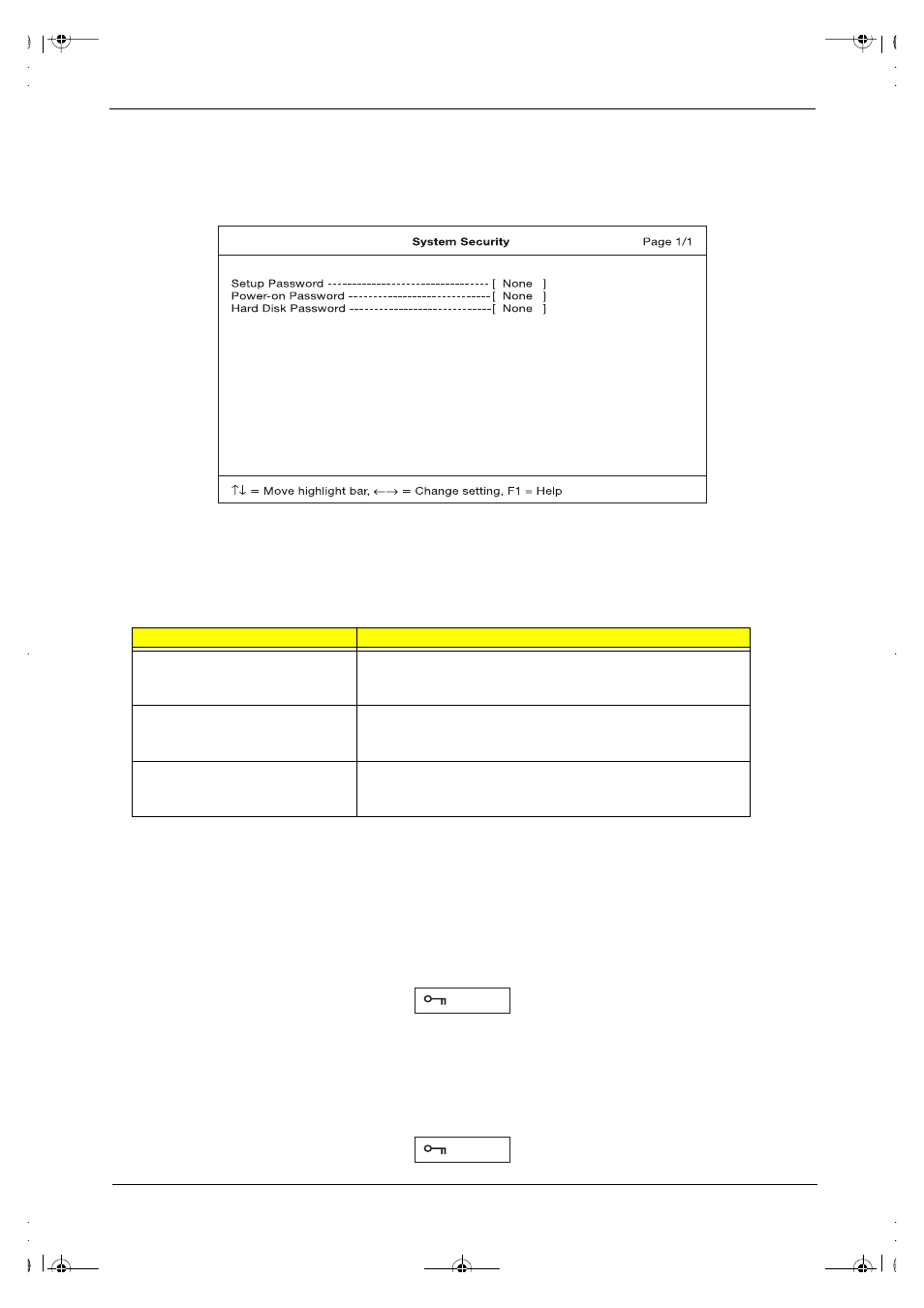 System security | Acer 505 User Manual | Page 39 / 104