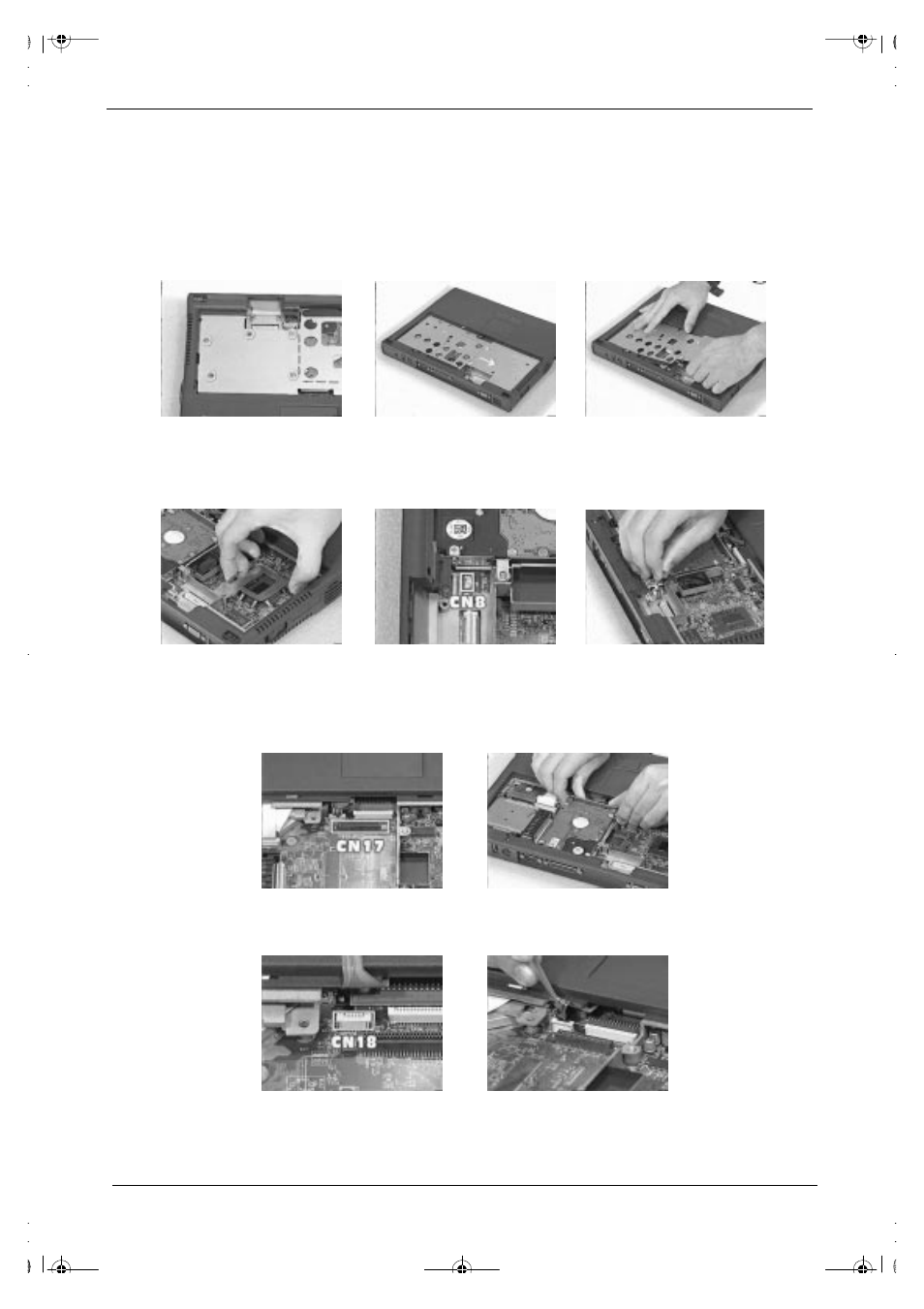 Disassembling the main unit, Removing the heatsink and cpu emi shield, Removing the hard disk drive | Acer 505 User Manual | Page 56 / 104