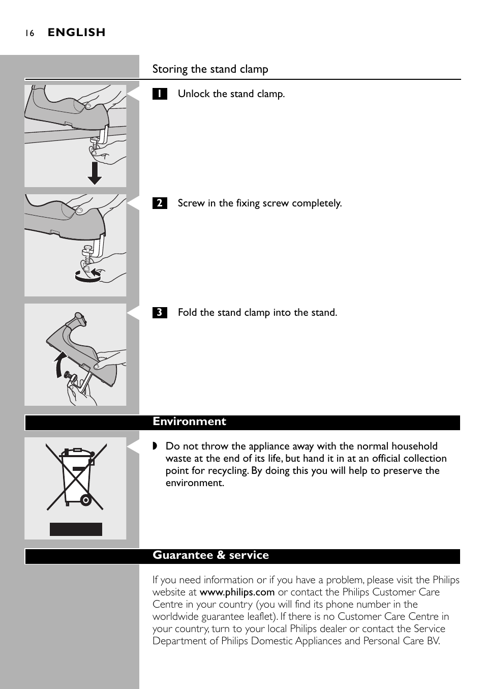 Philips Kabelloses Dampfbügeleisen User Manual | Page 16 / 90