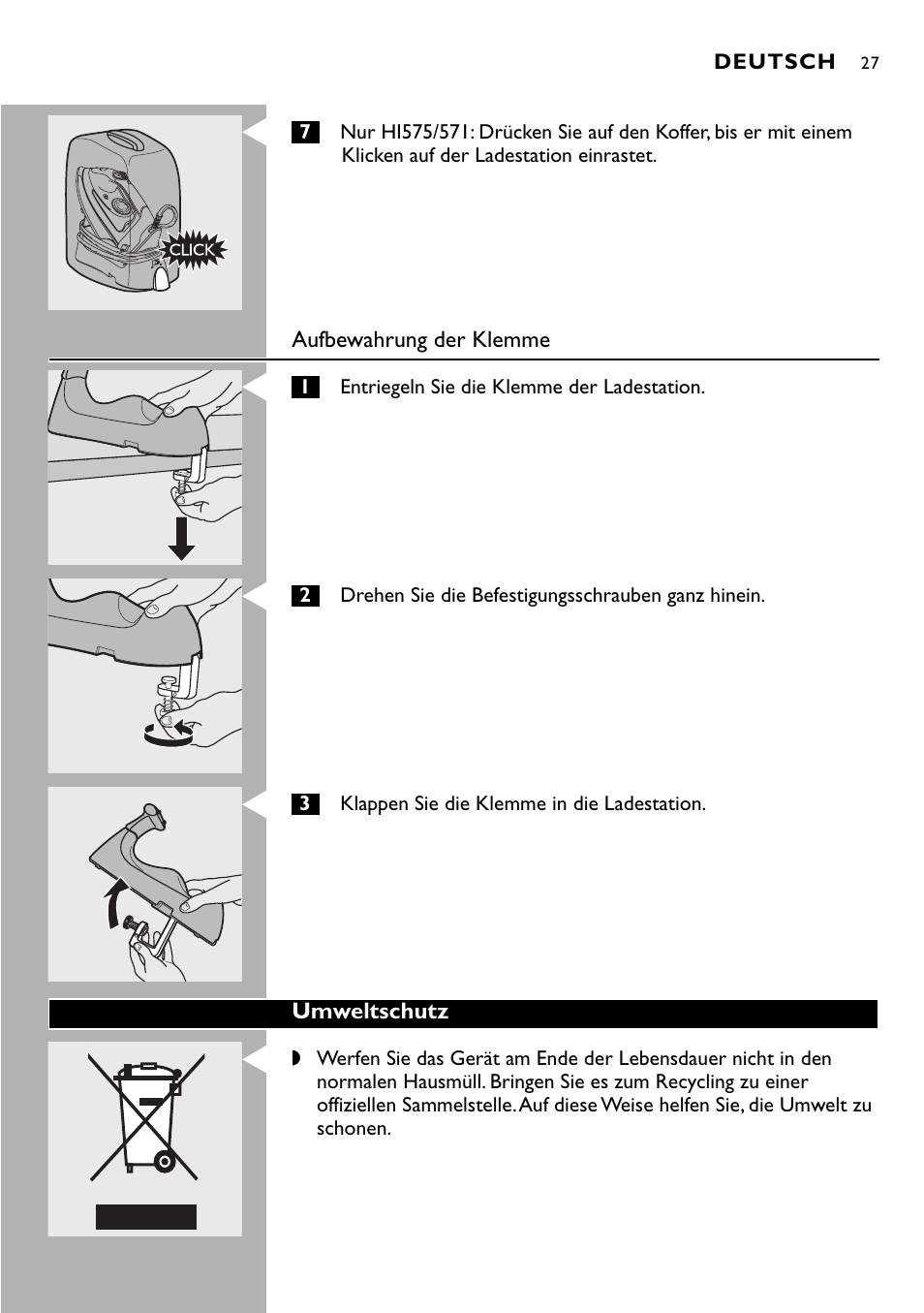 Philips Kabelloses Dampfbügeleisen User Manual | Page 27 / 90