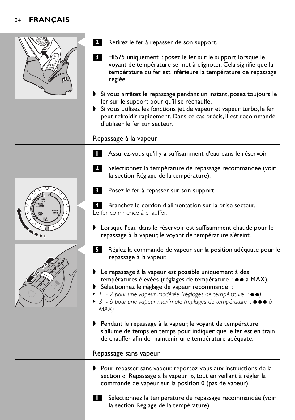 Philips Kabelloses Dampfbügeleisen User Manual | Page 34 / 90