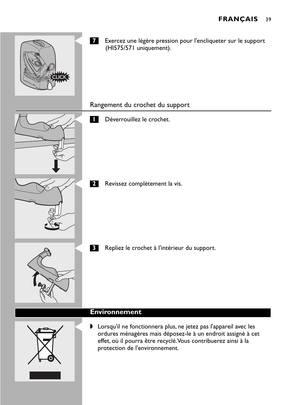 Philips Kabelloses Dampfbügeleisen User Manual | Page 39 / 90