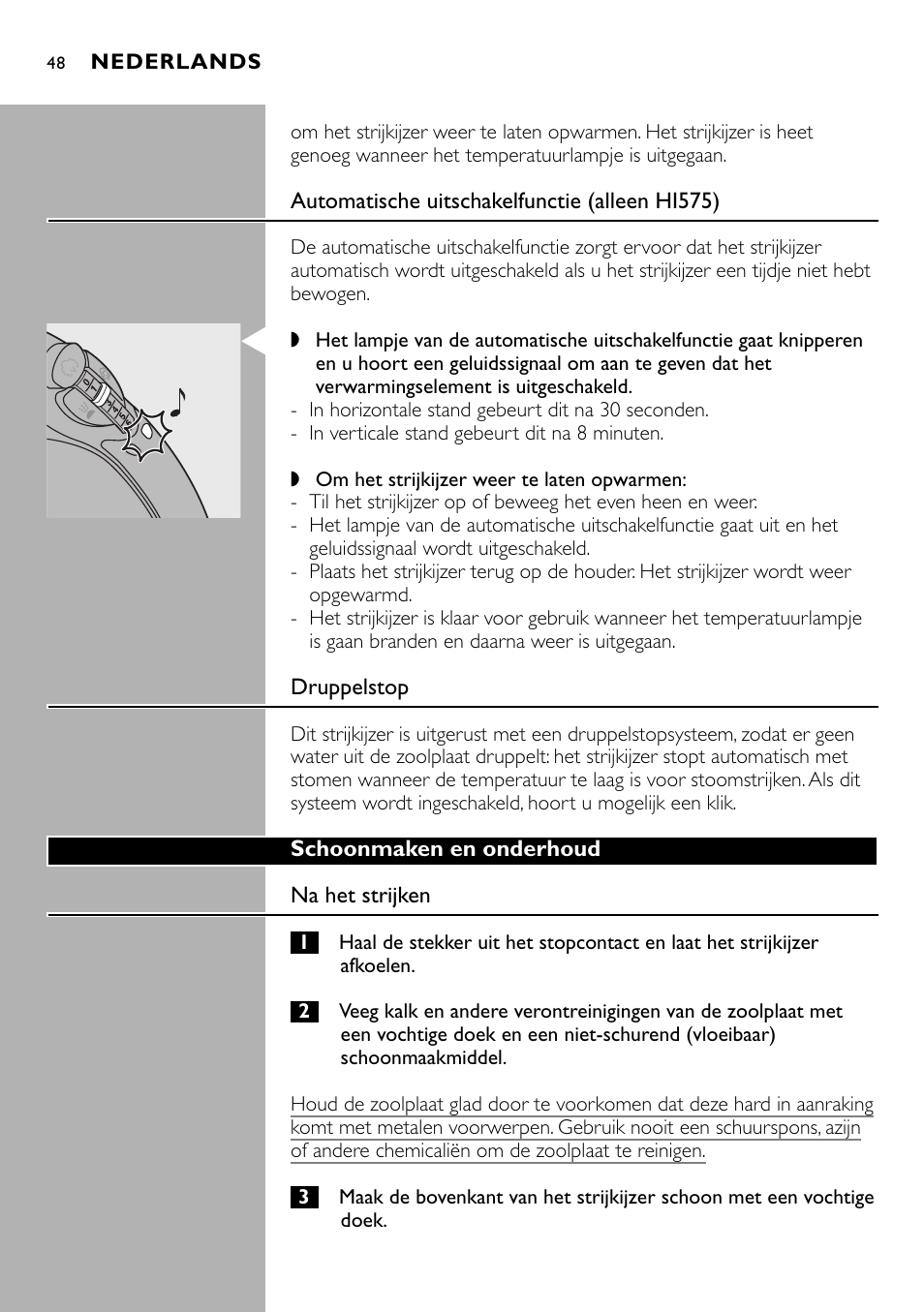 Philips Kabelloses Dampfbügeleisen User Manual | Page 48 / 90