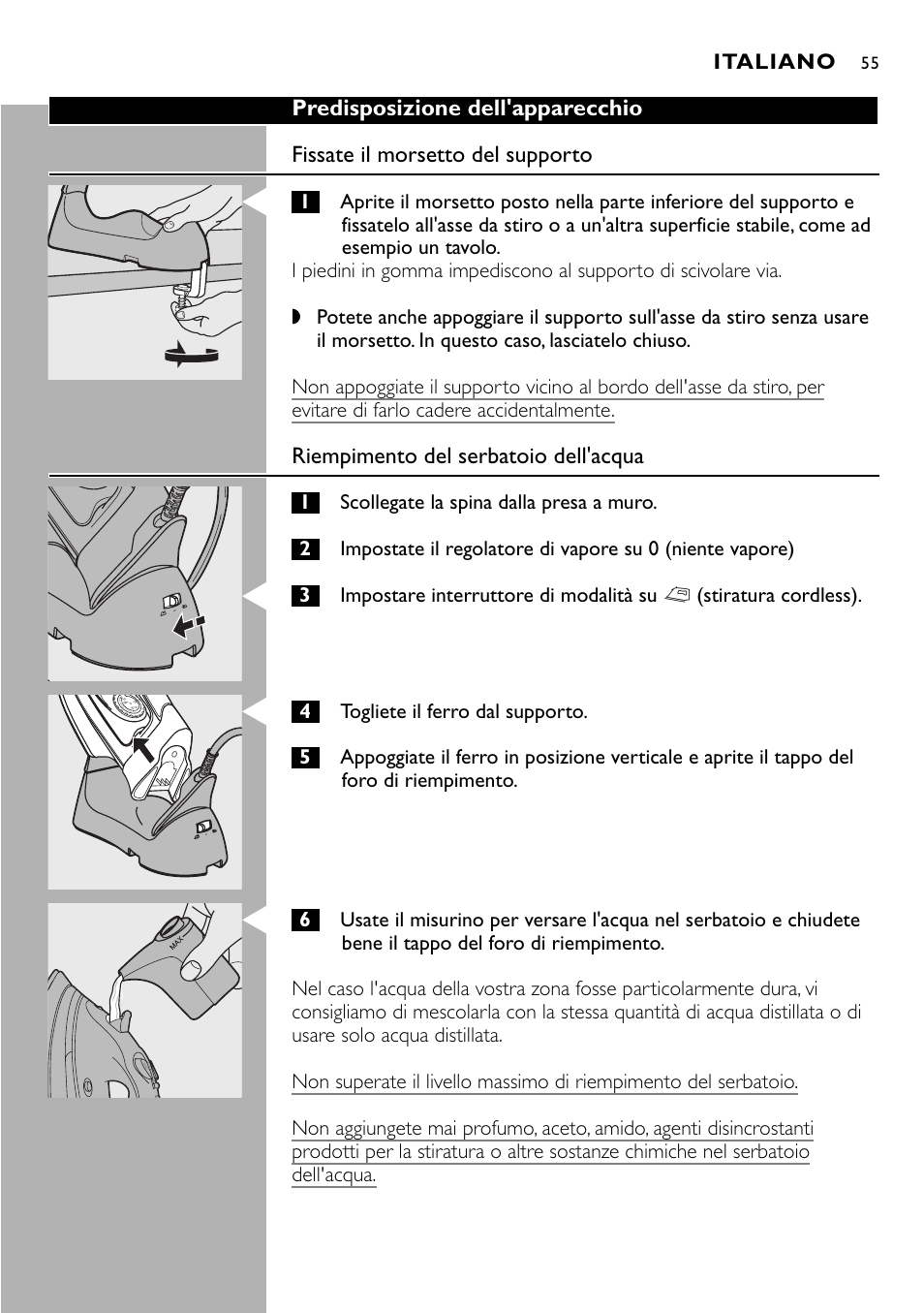 Philips Kabelloses Dampfbügeleisen User Manual | Page 55 / 90