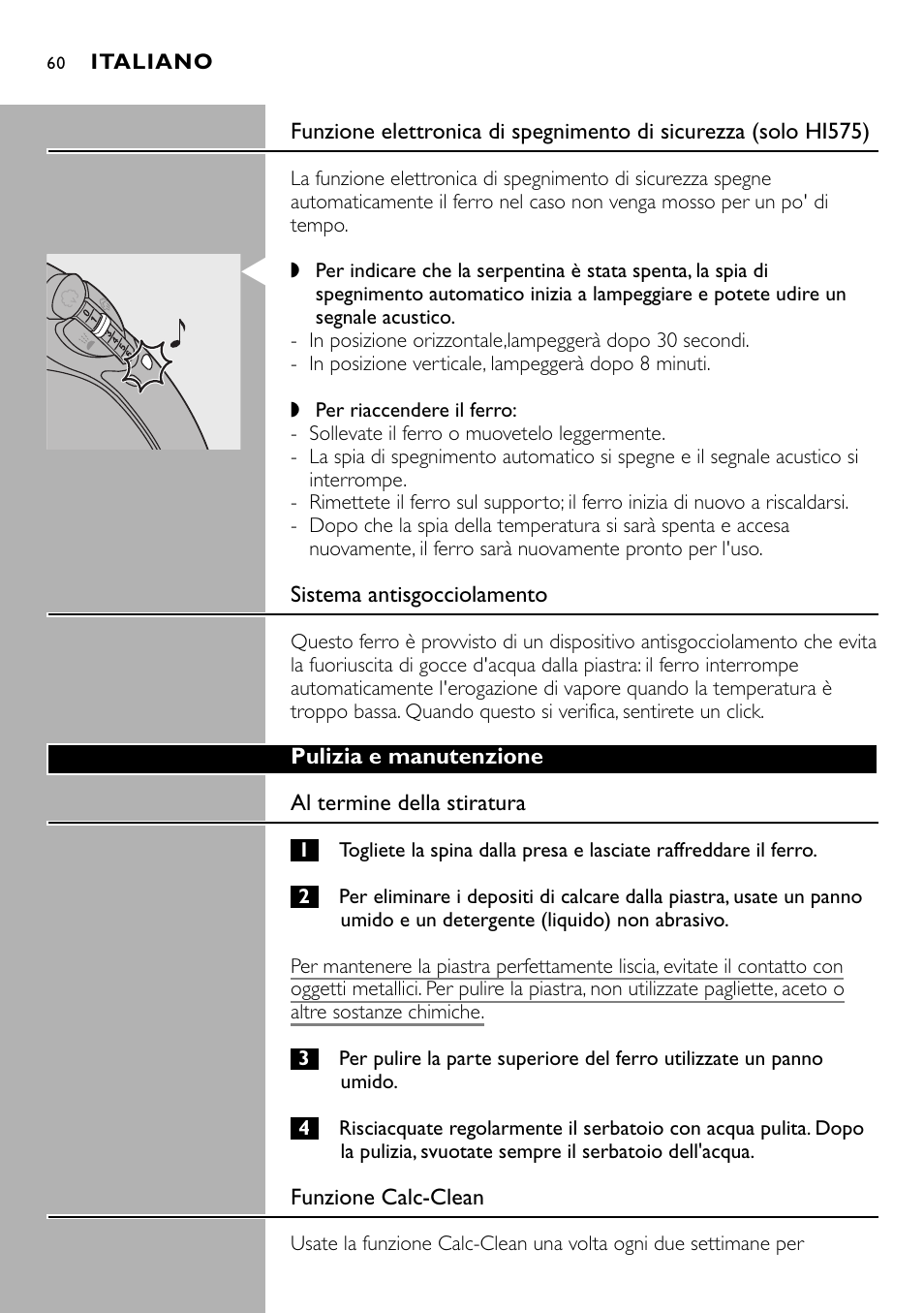 Philips Kabelloses Dampfbügeleisen User Manual | Page 60 / 90