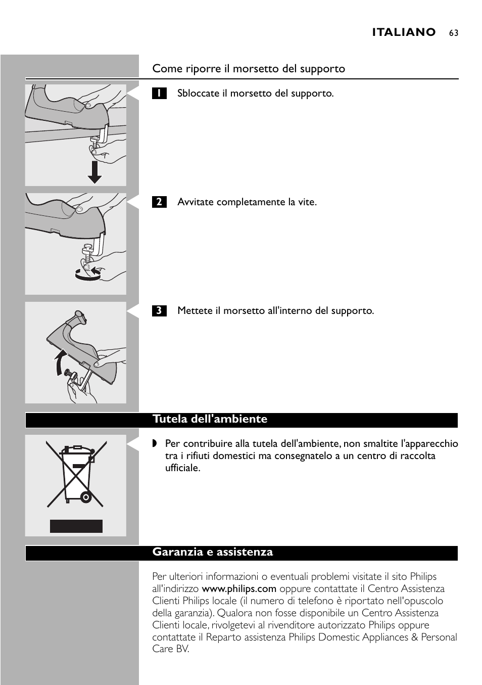 Philips Kabelloses Dampfbügeleisen User Manual | Page 63 / 90