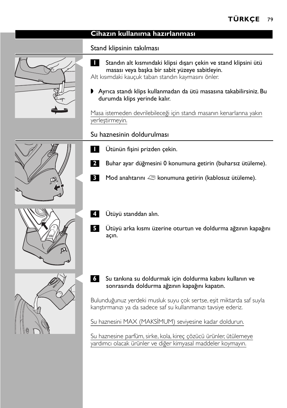 Philips Kabelloses Dampfbügeleisen User Manual | Page 79 / 90