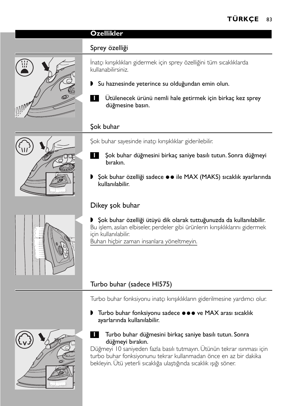 Philips Kabelloses Dampfbügeleisen User Manual | Page 83 / 90