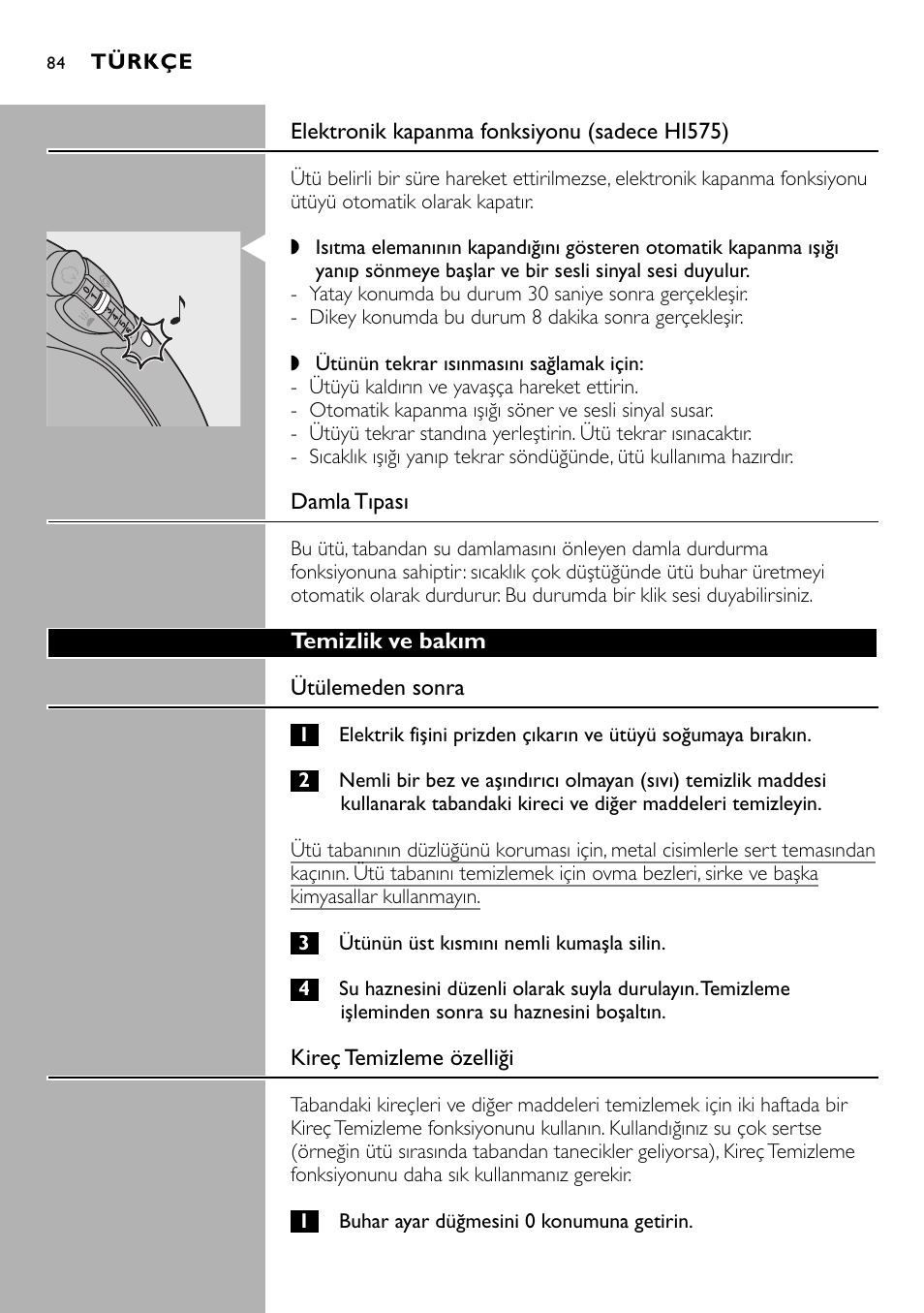 Philips Kabelloses Dampfbügeleisen User Manual | Page 84 / 90