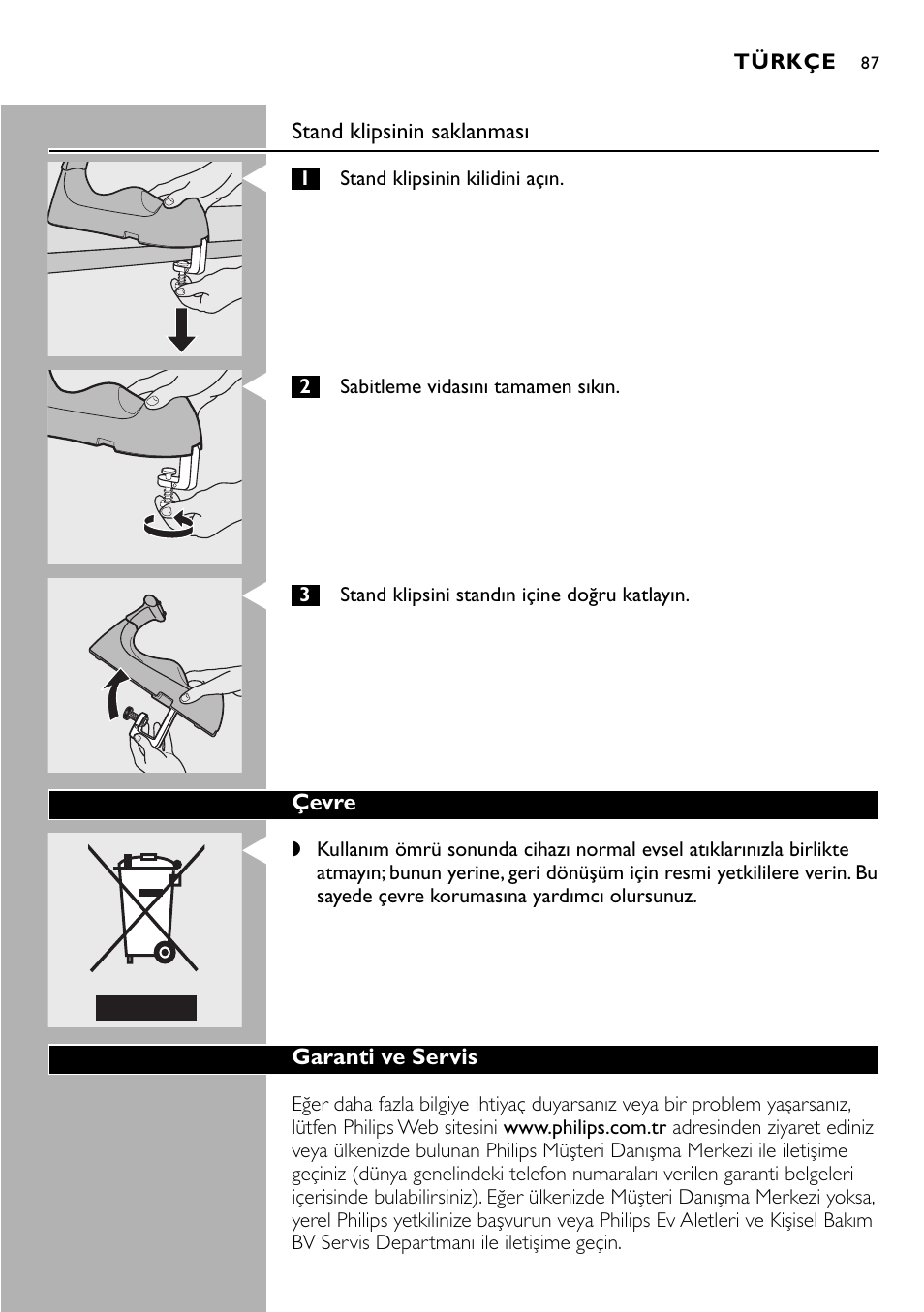 Philips Kabelloses Dampfbügeleisen User Manual | Page 87 / 90