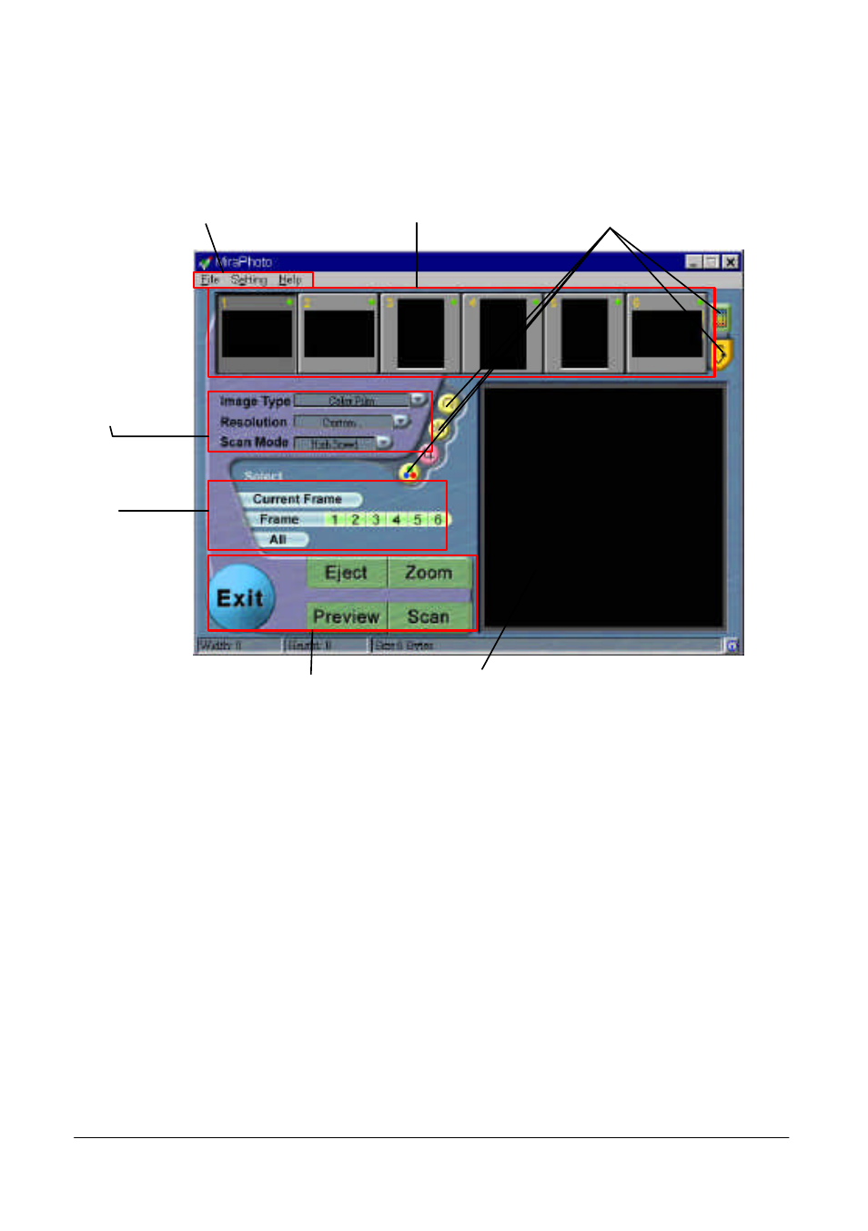 Miraphoto quick reference map | Acer Film Scanner User Manual | Page 9 / 70