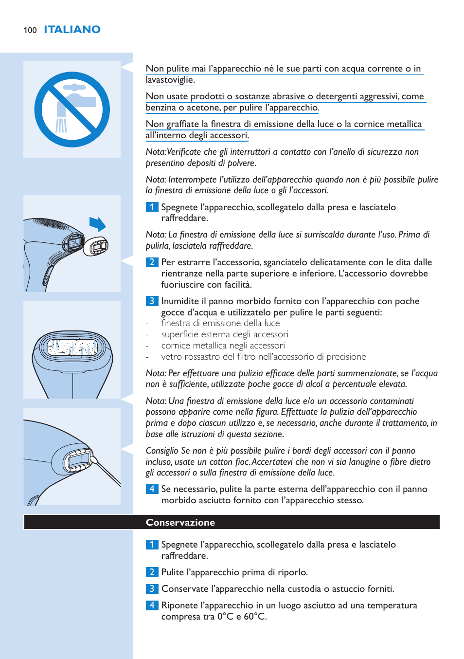 Philips Lumea Precision IPL Haarentfernungssystem User Manual | Page 100 / 110