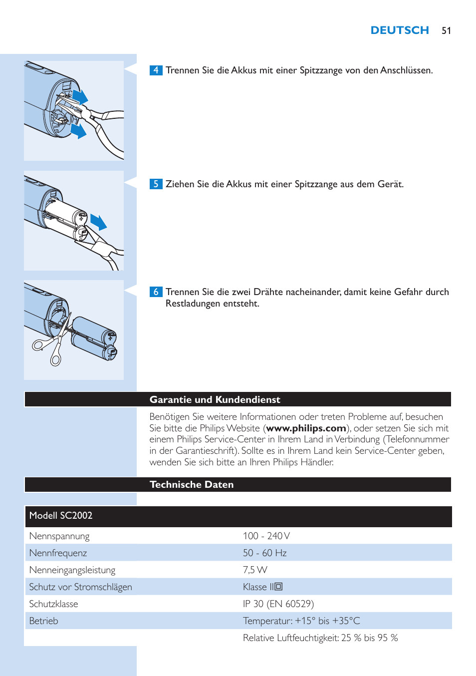 Philips Lumea Precision IPL Haarentfernungssystem User Manual | Page 51 / 110